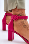 Women's Sandals On Heel Fuchsia Lexi