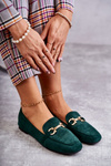 Suede Classic Loafers Green Roddie