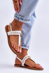 Women's Sandals With Chain White Jessica