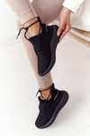 Damskie Sportowe Buty Sneakersy Czarne Amazing