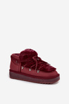 Low Snow Boots with Fur D.Franklin DFSH370011 Burgundy
