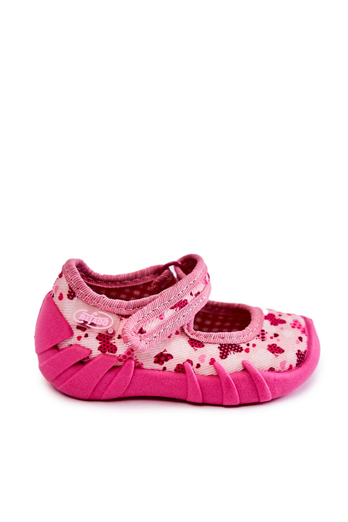 Ballerina Slippers Befado Butterflies 109P257 Pink