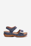 Comfortable Women's Wedge Sandals Blue Sadevale
