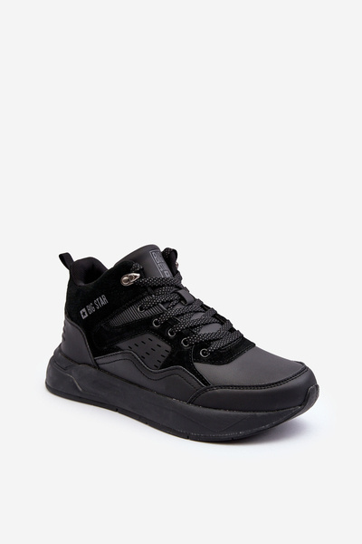 Buty Sportowe Ocieplane Męskie Czarne Big Star MM174161