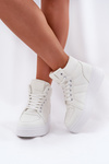 High women's sneakers on platform white Tillive