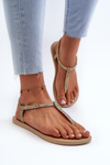Women's Glittery Flip-Flop Sandals 26914 Ipanema Class Brilha Fem Gold