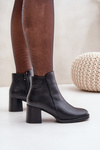 Insulated ankle boots with heel black Feliveth
