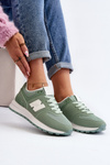 Sneakersy Buty Sportowe Damskie Zielone Lifari LY085