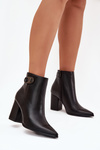 Ladies Ankle Boots With Decorative Detail Black Tharina