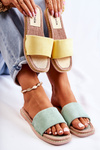 Suede Women's Slippers Sunset Green