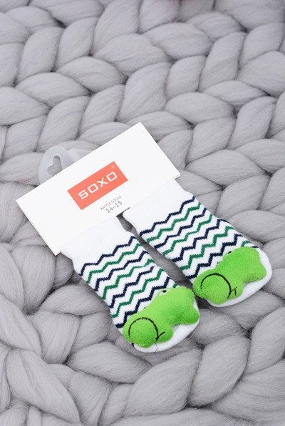 Infant Socks with Rattle Frog Soxo