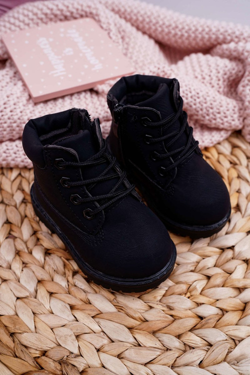 Kids Trappers Boots Black Dexter