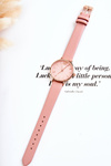Watch On A Leather Strap Nickel Free ERNEST Light pink