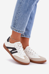 Low Women's Sneakers Made Of Eco Leather Black-White Navidemi