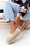Espadrilles On A Straw Platform S.Barski Beige