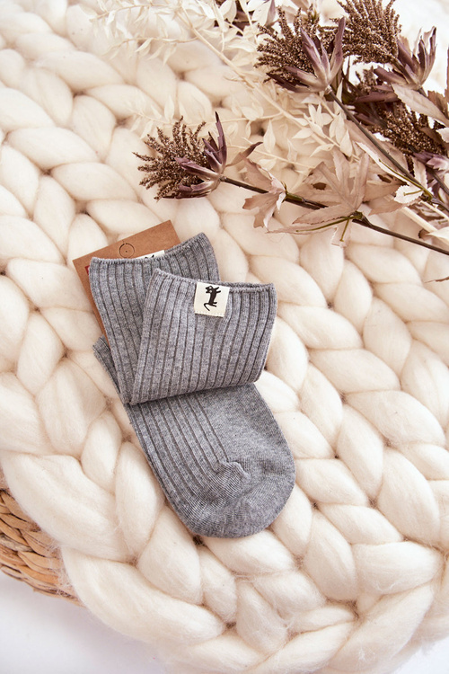 Women's Ribbed Socks pressure-free Light gray