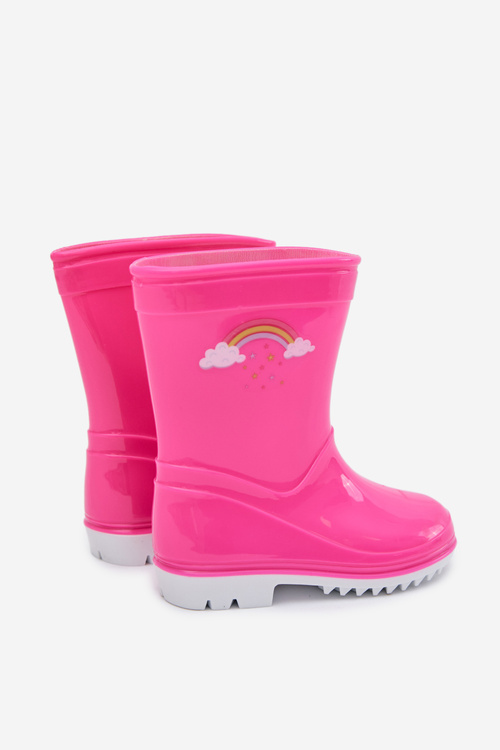Kids Rubber Boots Fuchsia Esalina