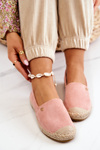 Women's Suede Espadrilles Pink Joaquin