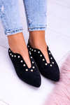 Lu Boo Czarne Półbuty Z Wycięciami Korale Merseo 