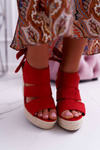 Red Yenga Women's Sandals with Heels