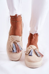 Tenisówki Trampki Damskie Slip-On Beżowe Venira