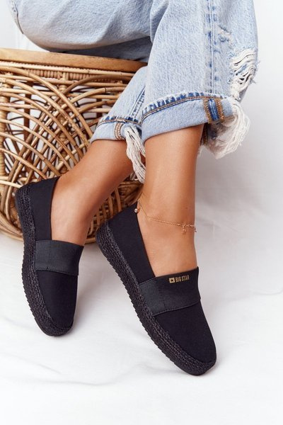 Espadryle Pleciona Podeszwa Big Star Czarne HH274482
