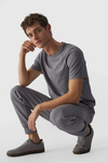 Men's Plain T-Shirt With Logo 4F Grey 4FWMM00TTSHM1843-25S