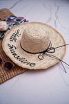 Women's Straw Hat Sunshine Color
