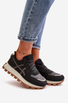 Sneakers Sports Shoes Women's Laced On Platform Black Mialunae