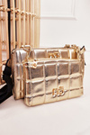 Multifunctional Quilted Messenger Bag NOBO NBAG-K1300 Gold