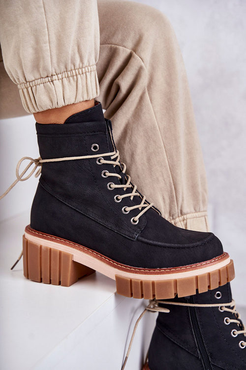 Women's Fashionable Warm Boots Black Gerda