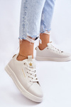 Women's Lace-up Sport Shoes Beige Mikaela