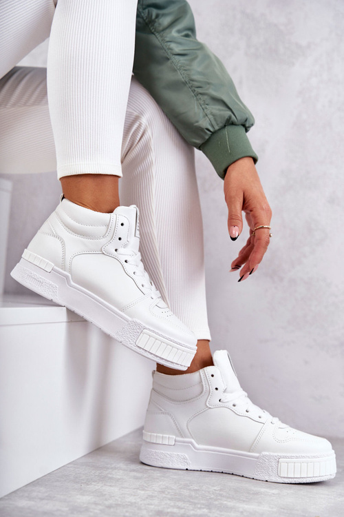 Women's High Sport Shoes White Trisa
