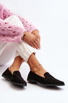 Women's Classic Black Moccasins Olevin