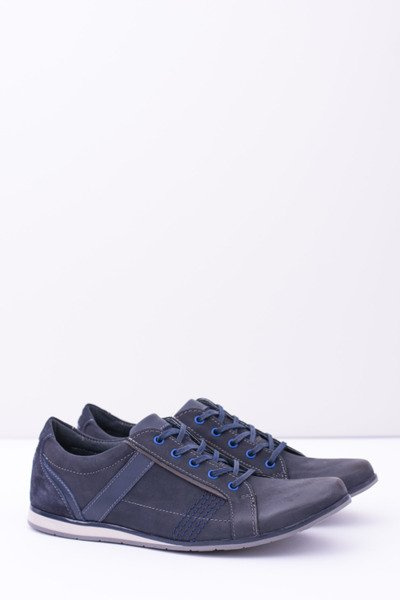 Men's Leather Navy Blue Denali Half Boots