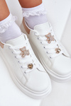 Women's sneakers with rings white Bralinea