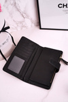 Large Women's Wallet With An Extra Space For Cards Black