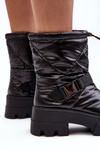 Women's Boots With Massive Sole And Flat Heel Black Werikse