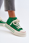 Women's Platform Sneakers in Green Aineri