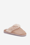 Women's slippers with beige fur Carisse