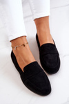 Suede Loafers With Belt Black Jayden