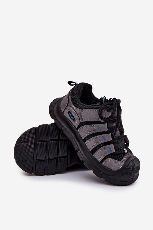 Boys Sports Trekking Shoes Black Falenisa