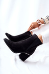 Suede Heeled Boots Black Coriseis