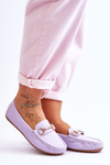 Classic Leather Loafers Purple Verona