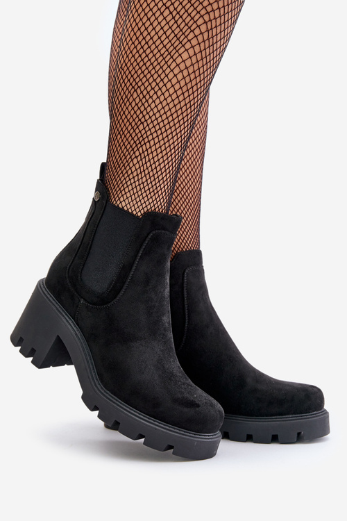 Insulated Chelsea Boots with Zip Black Arlethia