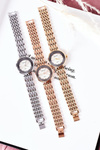 Watch On Bracelet With Cubic Zirconia ERNEST Silver
