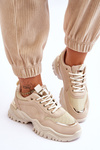 Buty Sportowe Klasyczne Platforma Beżowe Need It