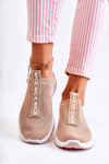 Buty Sportowe Damskie Wsuwane Beżowe Ardenza