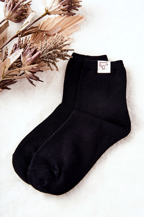 Kids' socks With Cat Black