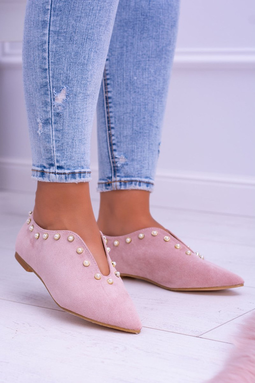 Lu Boo Pink Half Shoes with Cutouts Corals Merseo